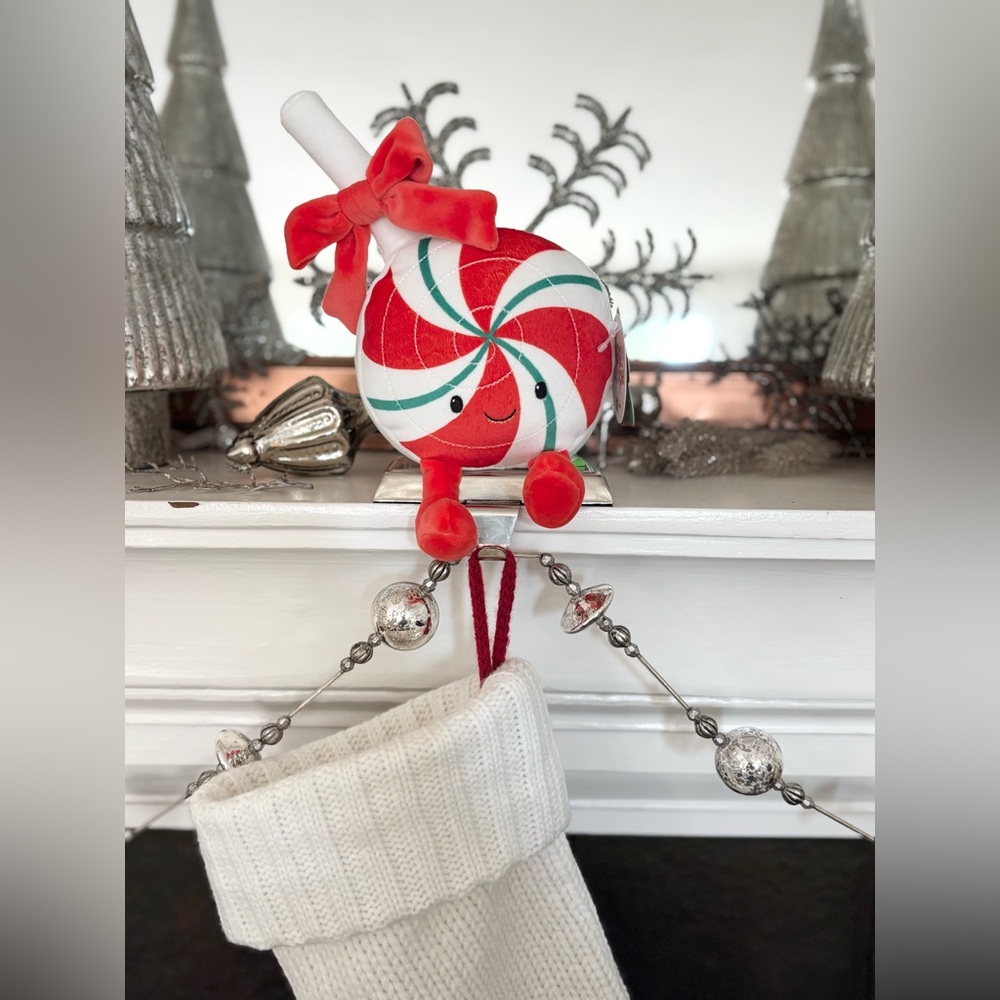 Gigglescape Peppermint Lollipop Plush 9” Christmas Stuffy - Picture 8 of 10